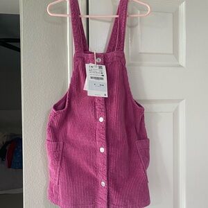 Zara Pink Corduroy Dress